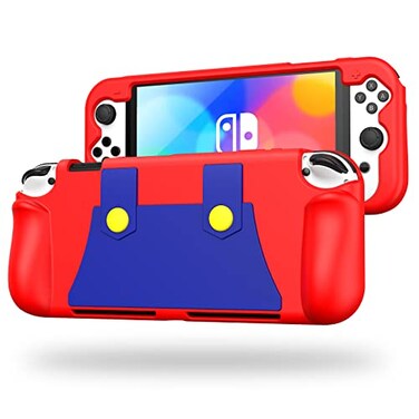 KENOBEE Silicone Case for Nintendo Switch OLED Model 2021, Red