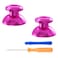 eXtremeRate Custom Purple Metal Thumbsticks for PS5 Controller, Replacement Aluminum Analog Stick Joystick for PS4 Controller