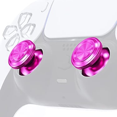 eXtremeRate Custom Purple Metal Thumbsticks for PS5 Controller, Replacement Aluminum Analog Stick Joystick for PS4 Controller