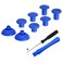 eXtremeRate ThumbsGear Interchangeable Ergonomic Thumbstick for PS5 Controller, for PS4 All Model Controller - 3 Height Domed and Concave Grips Adjustable Joystick - Blue