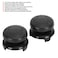 ASHATA 2Pcs Thumbstick Extender for Game Consoles, 3D Texture Thumb Grip Stick Joystick Thumbstick for 5 Controller (Black)