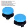 ASHATA 2Pcs Thumbstick Extender for 3D Texture Thumb Grip Stick Joystick Thumbstick for 5 Controller (Blue)