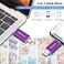 Thkailar 128GB USB Thumb Drive with USB A and C Ports, Flash Drive for iPhone 15/16/17, Android Phone,Mac,PC