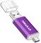 Thkailar 128GB USB Thumb Drive with USB A and C Ports, Flash Drive for iPhone 15/16/17, Android Phone,Mac,PC