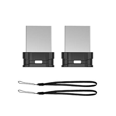 64GB 2 Pack USB Flash Drive K&amp;ZZ Ultra Slim Thumb Drive USB 2.0 Memory Stick USB Drive Data Stick Expansion Disk with Black Portable Lanyard (64GB, 2 Pack Bundle)