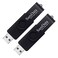 SamData 8GB USB Flash Drives 2 Pack 8GB Thumb Drives Memory Stick Jump Drive with LED Light for Storage and Backup (2 Pack Black)