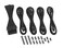 CableMod 8+8 Series Classic ModMesh Sleeved Cable Extension Kit (Black)