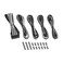 CableMod 8+8 Series Classic ModFlex Sleeved Cable Extension Kit (Black + White)