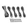 CableMod 8+8 Series Classic ModFlex Sleeved Cable Extension Kit (Black + White)
