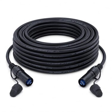 BESCOOS Toronce Professional CAT6 Ethercon RJ45 Cable Both Ends with Shielded Connectors (25 Feet)