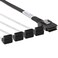 10Gtek MiniSAS SFF-8087 Fan-Out Cable Breakout to 4xSATA, 6Gbps High-Speed Cable for RAID Controllers, Servers &amp; Storage Enclosures, SATA Right Angle, 0.5-m(1.6ft)
