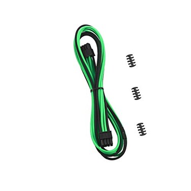 CableMod E-Series Classic ModMesh Sleeved 8-pin PCI-e Cable for EVGA G/G+ / P/P+ / T (Black + Light Green, 60cm)