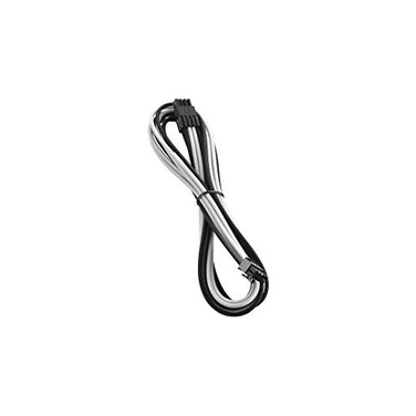 CableMod RT-Series Pro ModMesh Sleeved 8-pin PCI-e Cable for ASUS/Seasonic/Phanteks Revolt (Black + White, 60cm)