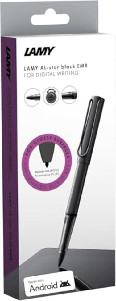 LAMY AL-Star EMR Black (PC/EL tip) - Stylus Pen for Many Android Devices - Touchscreen Pen with Ergonomic Grip - Precise Writing &amp; Drawing on Digital Media - with Function Button