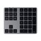 Satechi Bluetooth Extended Numeric Keypad, Rechargeable 34-Key, Space Gray