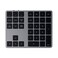 Satechi Bluetooth Extended Numeric Keypad, Rechargeable 34-Key, Space Gray