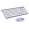 cimetech Wireless Keyboard and Mouse Combo - Purple White