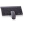 Wireless Keyboard and Mouse Combo, Compact Quiet Wireless Keyboard and Mouse Set 2.4G Ultra-Thin Sleek Design for Windows, Computer, Desktop, PC, Notebook, Laptop (GHKM03)