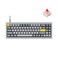 Keychron Q7 Wired Custom Mechanical Keyboard, 70% Layout QMK/VIA Programmable Macro with Hot-swappable Gateron G Pro Red Switch Double Gasket Compatible with Mac Windows Linux (Gray - New)