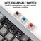 Keychron Q7 Wired Custom Mechanical Keyboard, 70% Layout QMK/VIA Programmable Macro with Hot-swappable Gateron G Pro Red Switch Double Gasket Compatible with Mac Windows Linux (Gray - New)