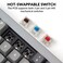 Keychron Q7 Wired Custom Mechanical Keyboard, 70% Layout QMK/VIA Programmable Macro with Hot-swappable Gateron G Pro Red Switch Double Gasket Compatible with Mac Windows Linux (Gray - New)