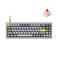Keychron Q7 Wired Custom Mechanical Keyboard, 70% Layout QMK/VIA Programmable Macro with Hot-swappable Gateron G Pro Red Switch Double Gasket Compatible with Mac Windows Linux (Gray - New)