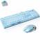 Basaltech Mechanical Gaming Keyboard and Mouse Combo, Blue
