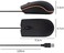 Guiheng Wired mini Mouse, USB Wired Computer Mice for Right or Left Hand, Ergonomic Computer Mouse with Durable Clicks for PC, Computer, Laptop, Desktop, Chromebook, Notebook, Mac (Black)