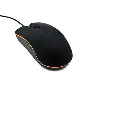 Guiheng Wired mini Mouse, USB Wired Computer Mice for Right or Left Hand, Ergonomic Computer Mouse with Durable Clicks for PC, Computer, Laptop, Desktop, Chromebook, Notebook, Mac (Black)