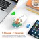 FMOUSE Cute Cartoon Silent Wireless Mouse, Dual Mode Bluetooth &amp; USB 2.4G