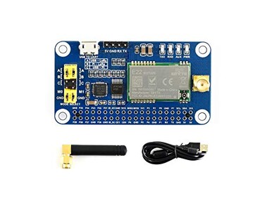 Waveshare SX1262/SX1268 LoRa HAT, Compatible with Raspberry Pi 5/4B/3B/Zero/Zero W/Zero 2W/Pico/W/WH, UART Interface, SX1262 915M LoRa HAT