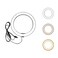 Ring Light OEBLD Dimmable with 3 Light Modes &amp; 10 Brightness Level 360 &deg; Rotae LED Ring Fill Lights for Phone Live Stream Makeup YouTube Video Shooting (B(only 10'' Ring Light))