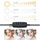 Ring Light OEBLD Dimmable with 3 Light Modes &amp; 10 Brightness Level 360 &deg; Rotae LED Ring Fill Lights for Phone Live Stream Makeup YouTube Video Shooting (B(only 10'' Ring Light))