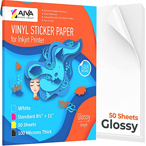 limiascare Limiascare Printable Vinyl Sticker Paper 8.5x11in