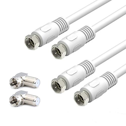 nonfood_rfadapter Nonfood_rfadapter RG6 Coaxial Cable 1ft 2 Pack