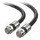 Cable Matters RG6 Coaxial Cable, CL2, Quad Shield, 25ft, Black