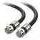 Cable Matters RG6 Coaxial Cable, CL2, Quad Shield, 25ft, Black