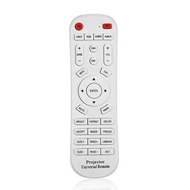 Projector Universal Remote Control Universal Replacement Controller for Projector White(Note The Applicable Model)