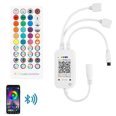 RGBZONE Smart Bluetooth RGB LED Controller for 4-PIN 5050/3528 Strip Lights
