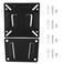 TV Mounting Bracket, Universal 14-32 Inch LCD TV Wall Mount Bracket for Solid Charging Bracket for //Sharp//