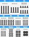 ELIVED VESA TV Hardware Kit, M4/M5/M6/M8 Screws for Up to 80" TVs