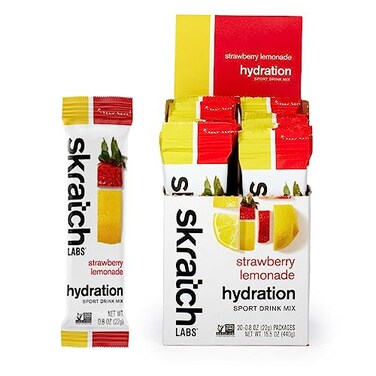 Skratch Labs Hydration Drink Mix, Strawberry Lemonade, 20 Pack