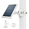Universal Solar Panel Mount for Eufy/Ring/Reolink/Arlo Solar Panel and More, Fits Up to 17 inch Pole, Tree, Cylindri Rail, Drainage Pipe (White)