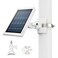 Universal Solar Panel Mount for Eufy/Ring/Reolink/Arlo Solar Panel and More, Fits Up to 17 inch Pole, Tree, Cylindri Rail, Drainage Pipe (White)