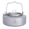 Boundless Voyage Camping 700ml Titanium Kettle with Folding Handle Big Capacity Pot Outdoor Tableware Drinkware Ti3100D