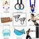 SELEWARE Heavy Duty Swing Hanger Stainless Steel Ceiling Swing Hooks 2 Pack