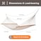 SUNCREAT Traditional Rope Double Hammock, 450 lbs Capacity, Natural