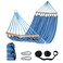 SUNCREAT Hammocks Double Hammock with Curved Spreader Bar, Blue