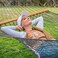 SUNCREAT Polyester Rope Hammock with Strong Spreader bar, Gray