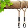SELEWARE 12ft Hammock Straps, Tree Swing Rope with Carabiner